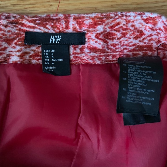 H&M printed mini skirt size 6 - Picture 3 of 4